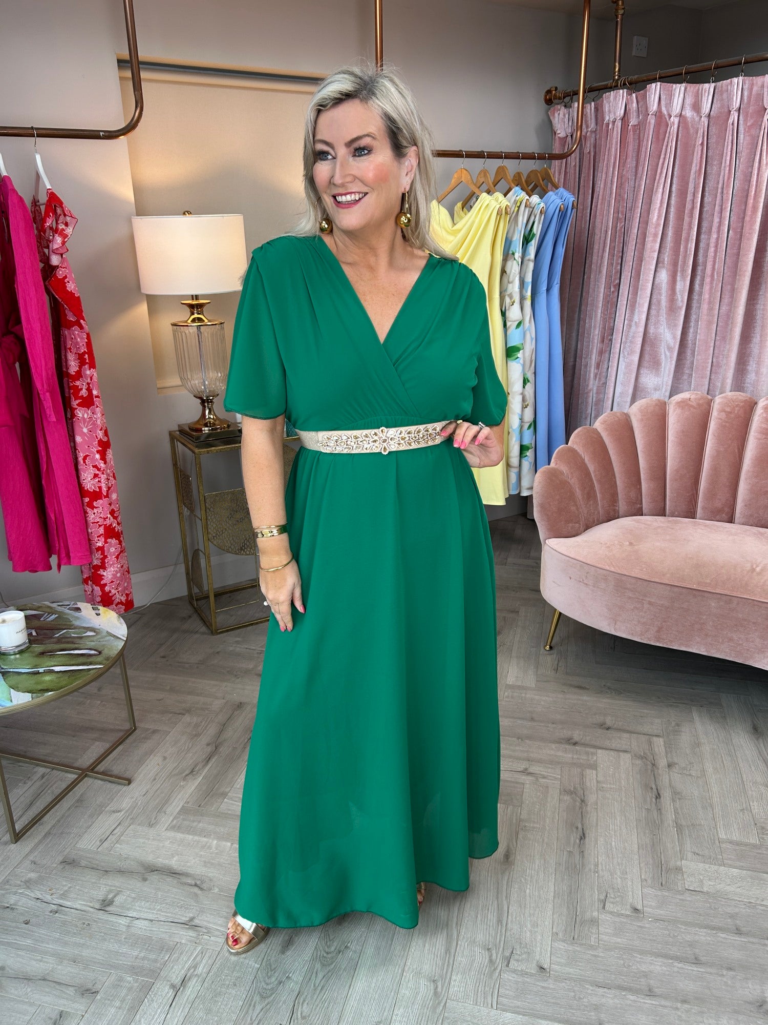 Nina Dress Green - Image 7