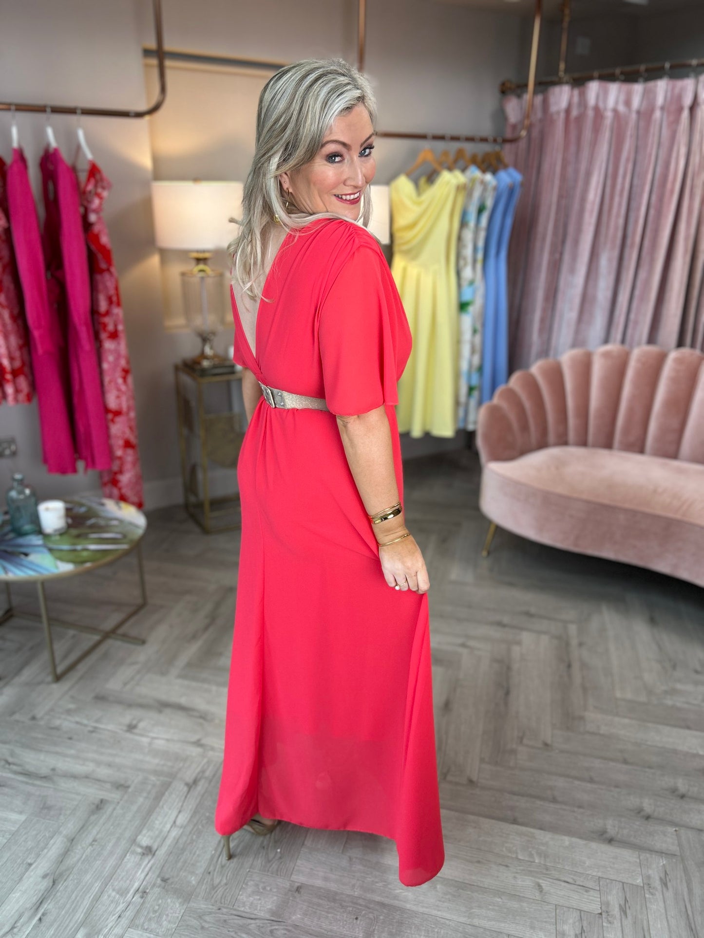 Nina Dress Raspberry - Image 4