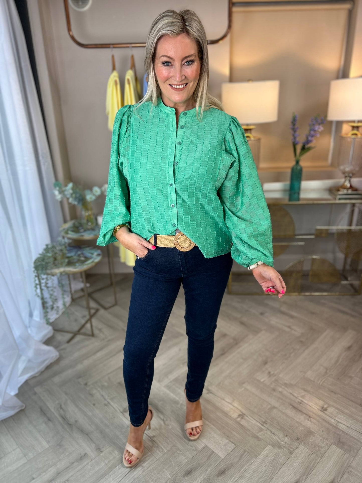 Zuri Blouse Green - Image 4