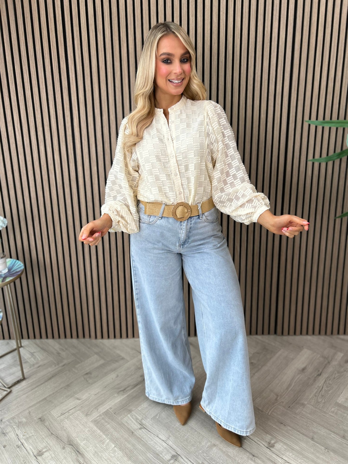 Zuri Blouse Cream - Image 8