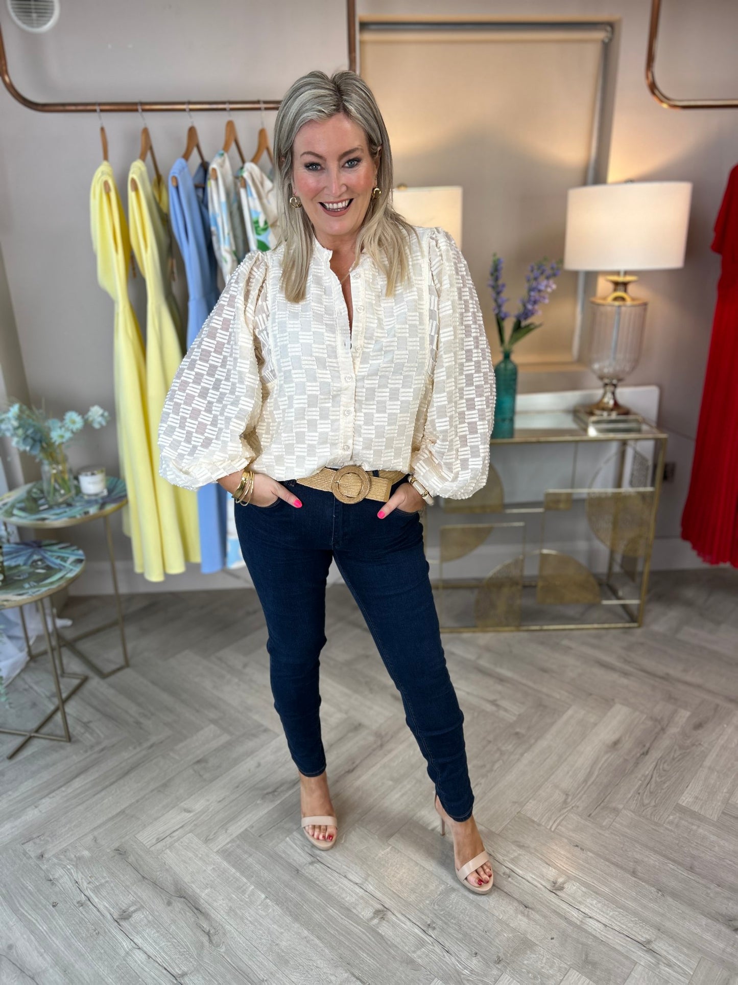 Zuri Blouse Cream - Image 5