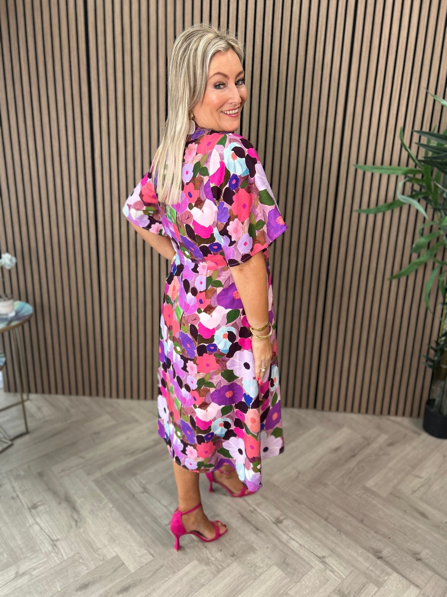 Angelica Dress Pink - Image 4