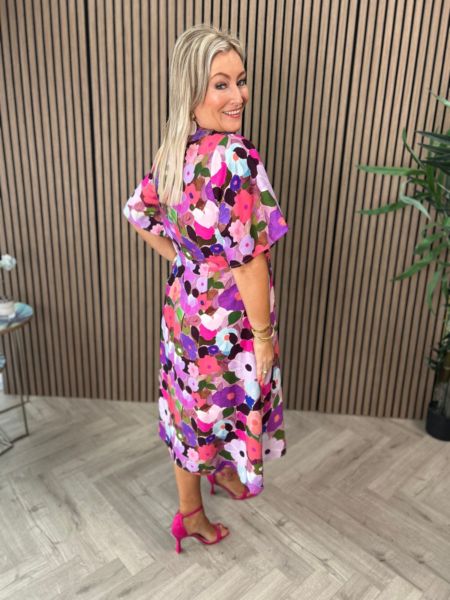 Angelica Dress Pink - Image 4