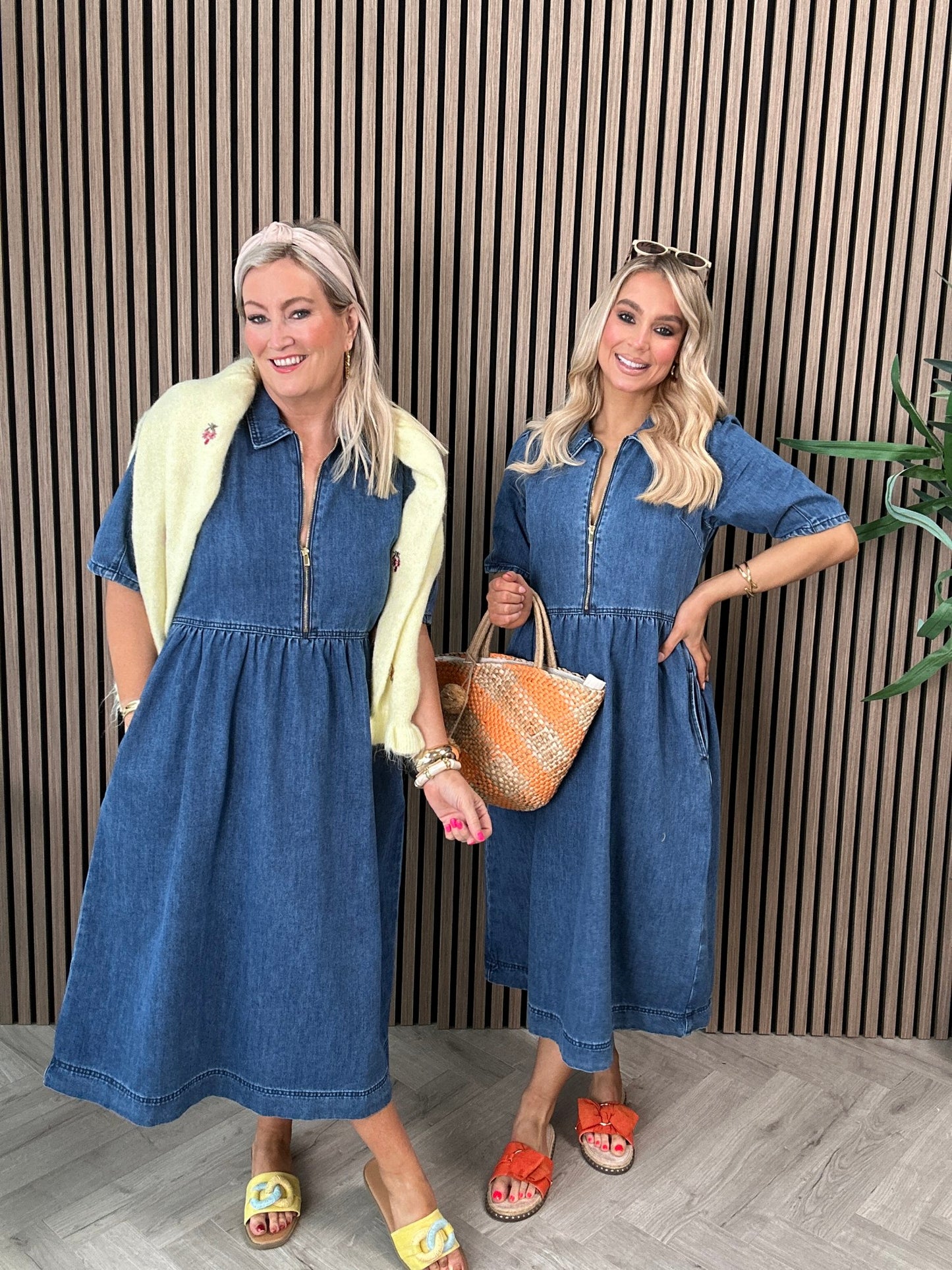 Jade Denim Dress - Image 4