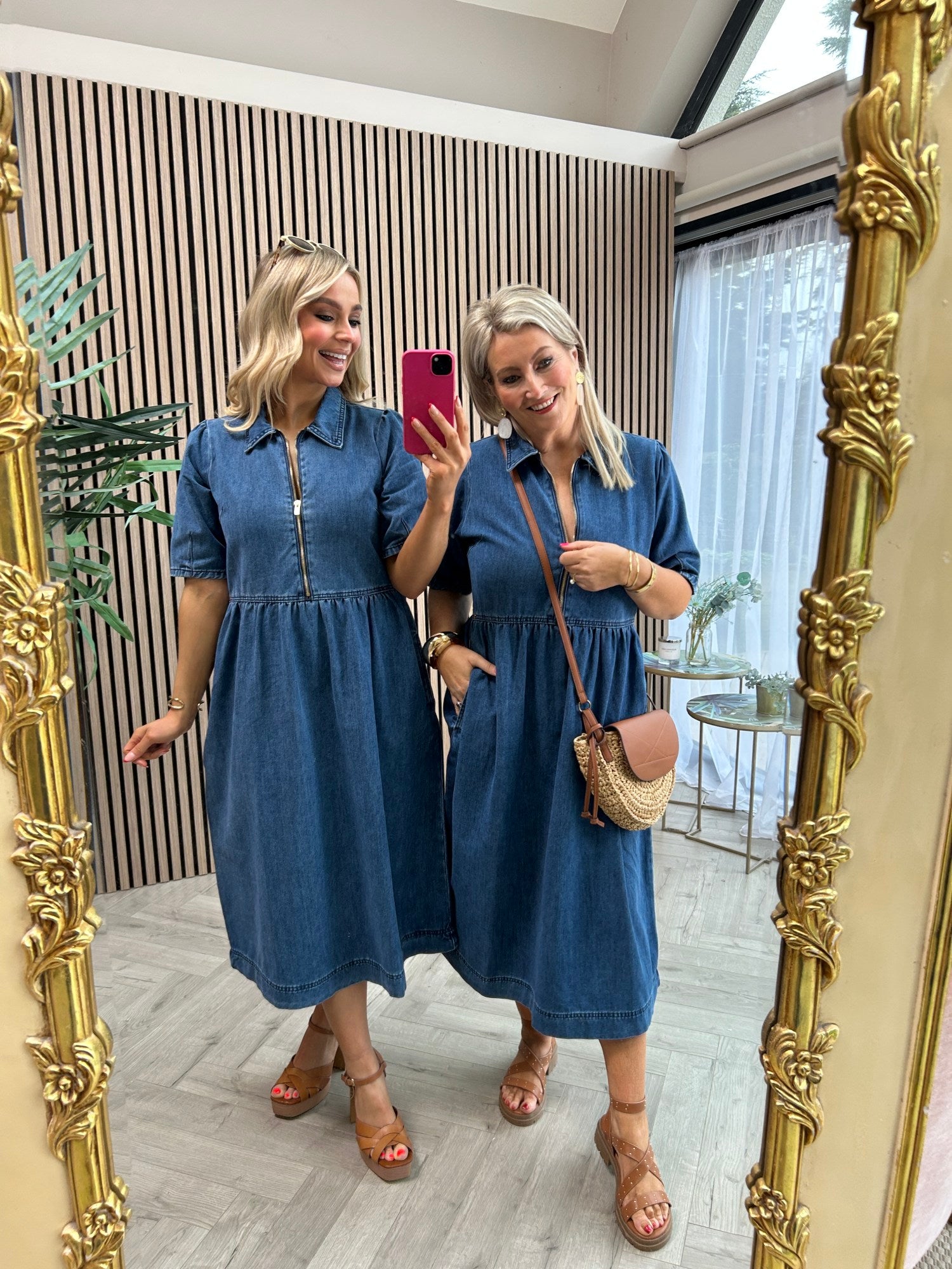 Jade Denim Dress - Image 8