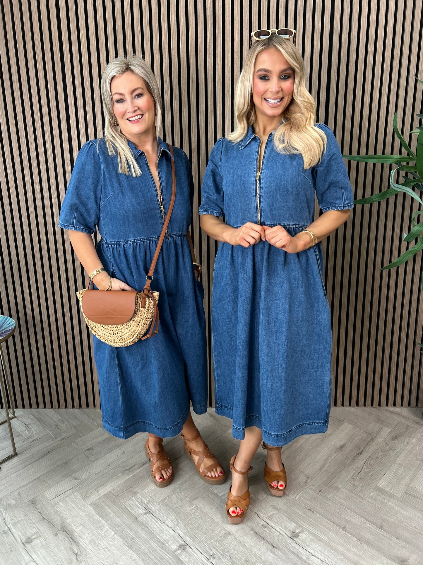 Jade Denim Dress - Image unknown