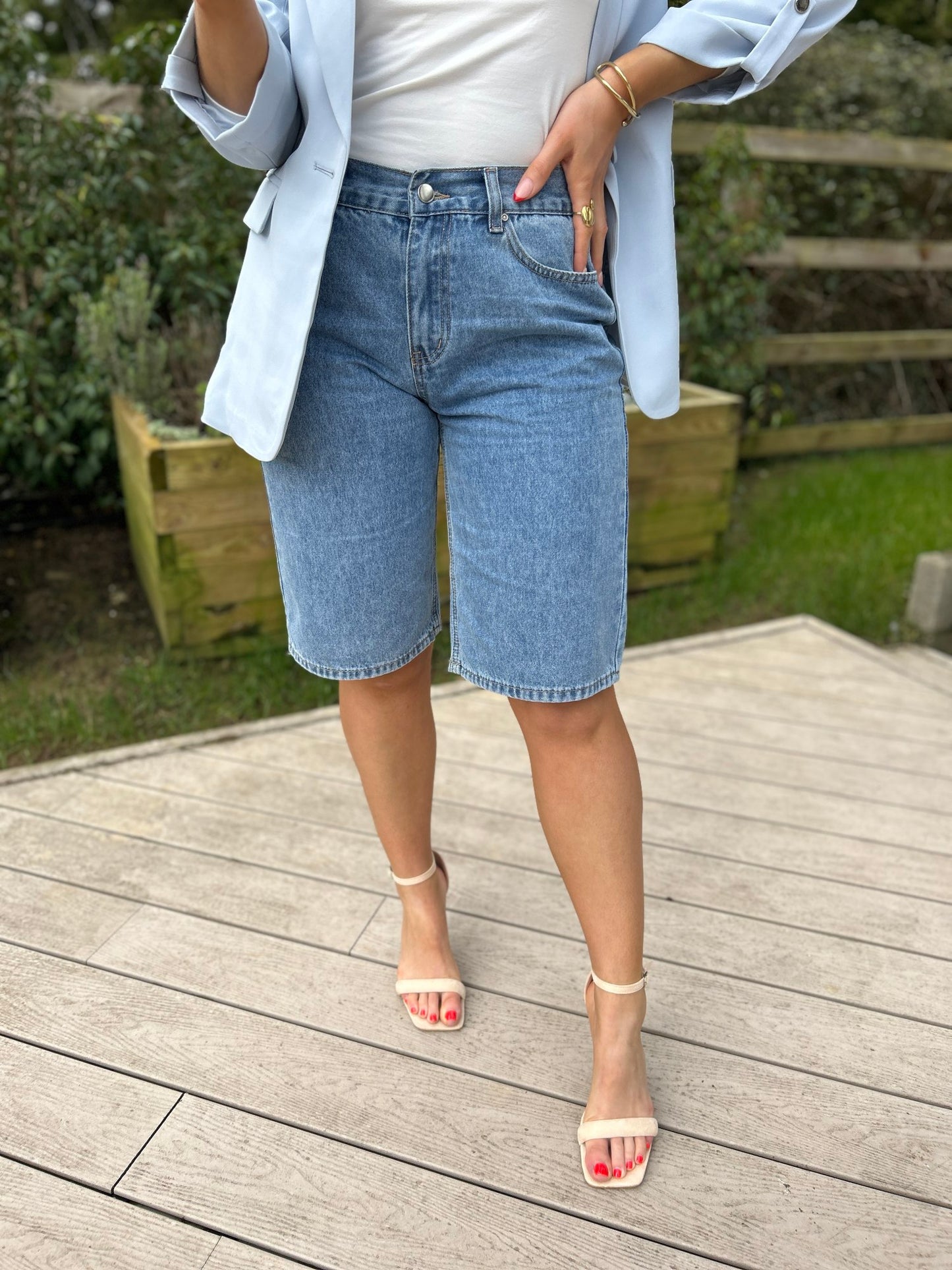 Kavi bermuda denim shorts - Image 3