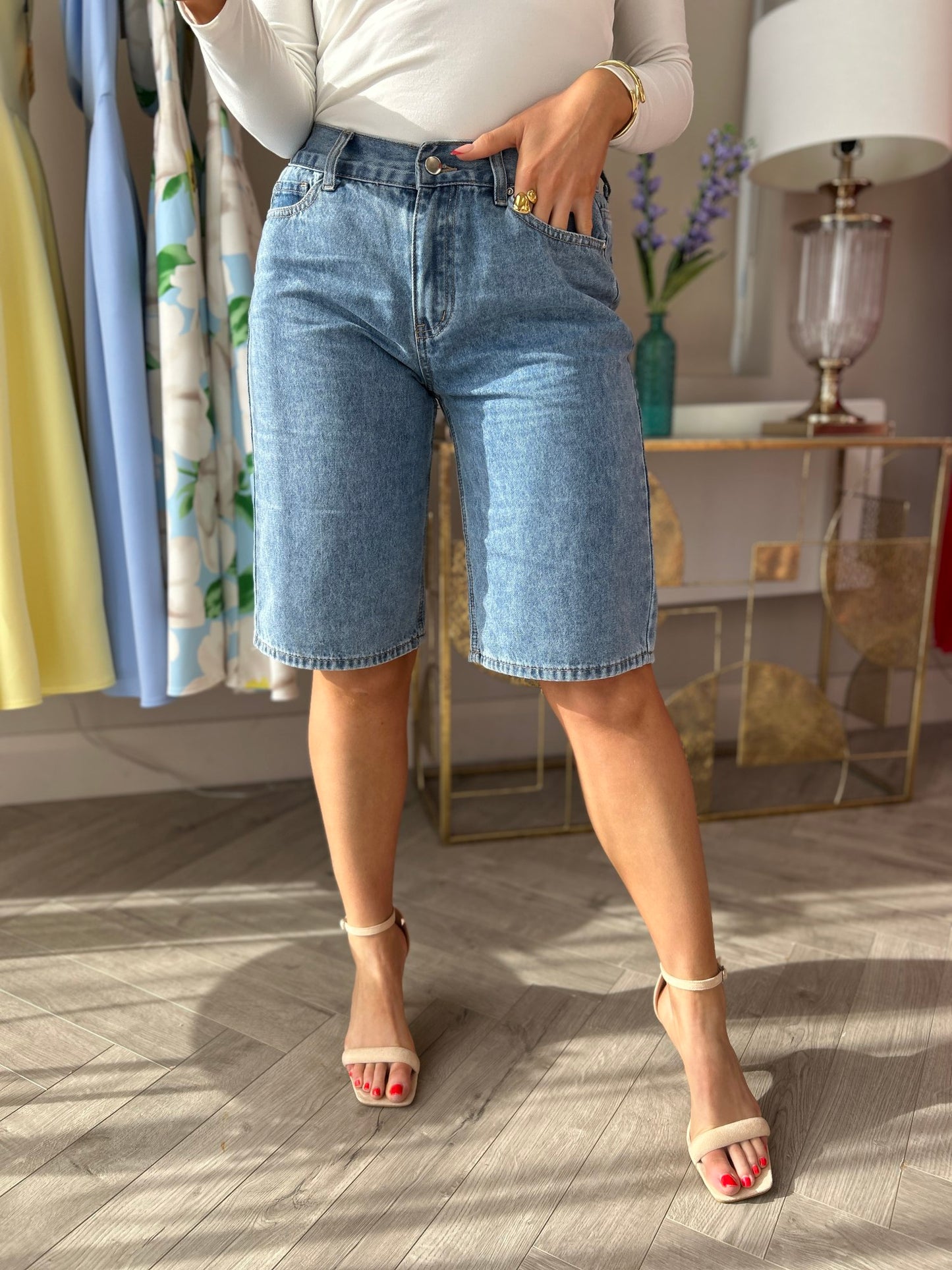 Kavi bermuda denim shorts - Image 6