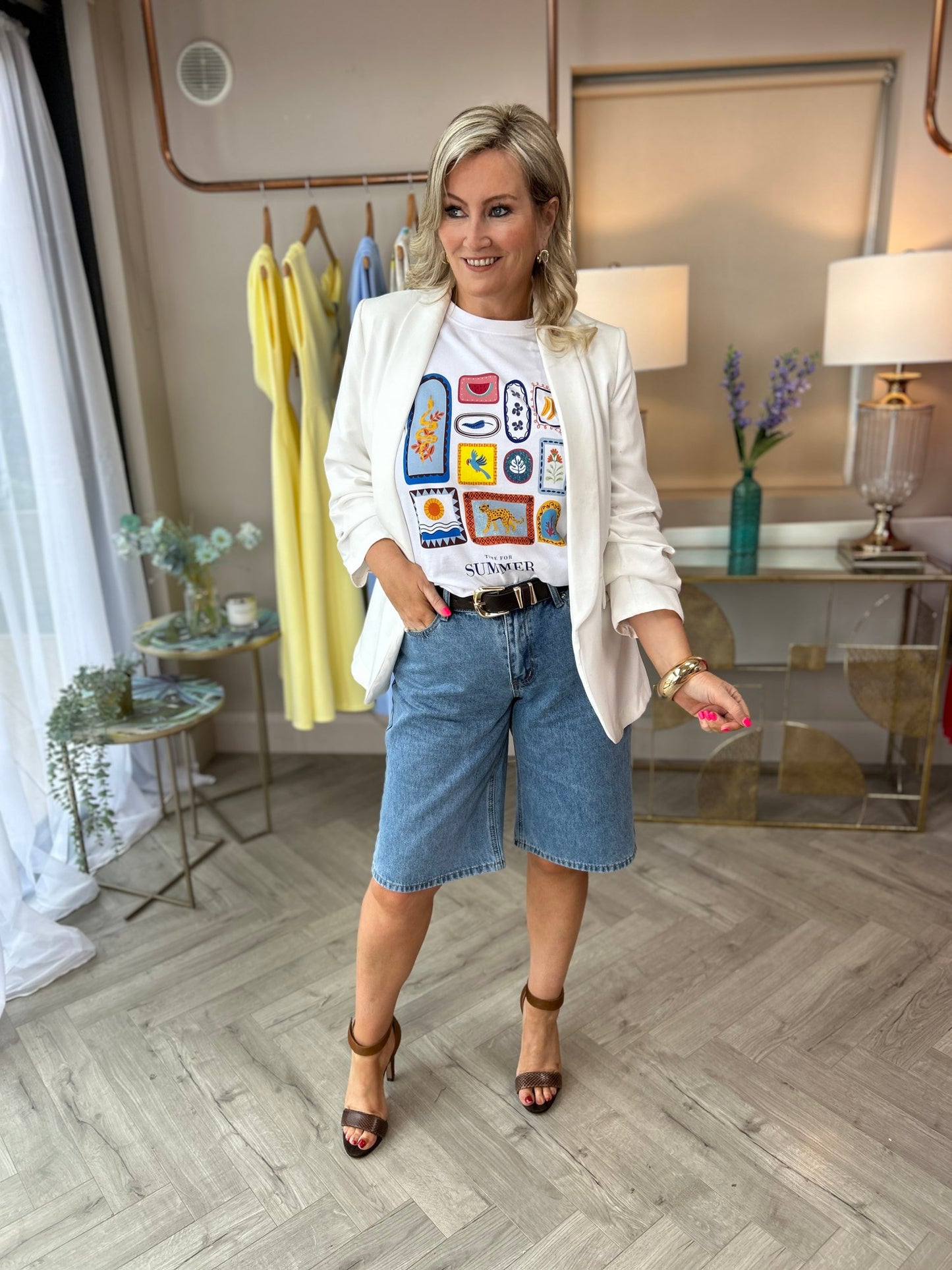 Kavi bermuda denim shorts - Image 1