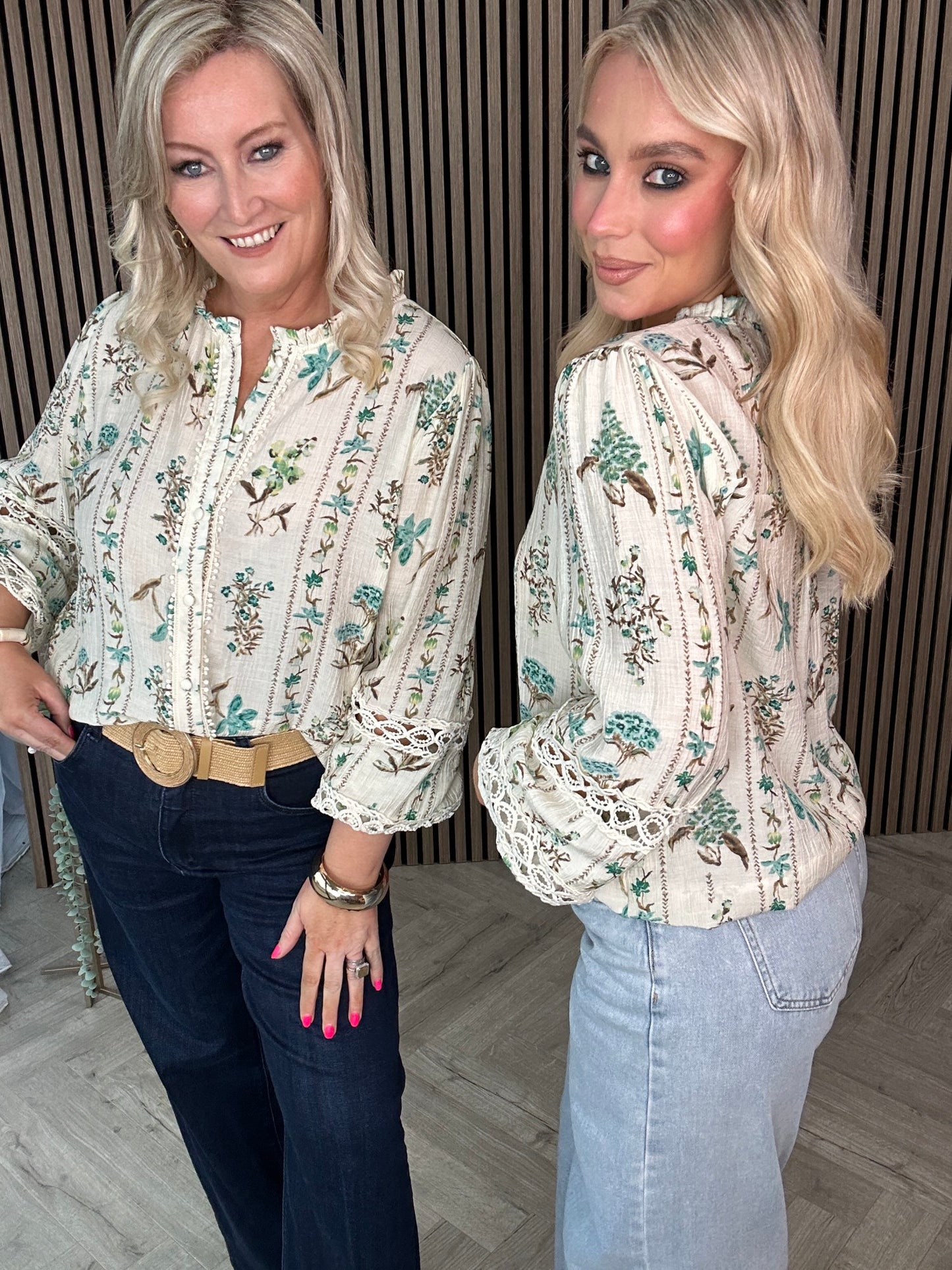 Effie Floral Blouse Green - Image 12