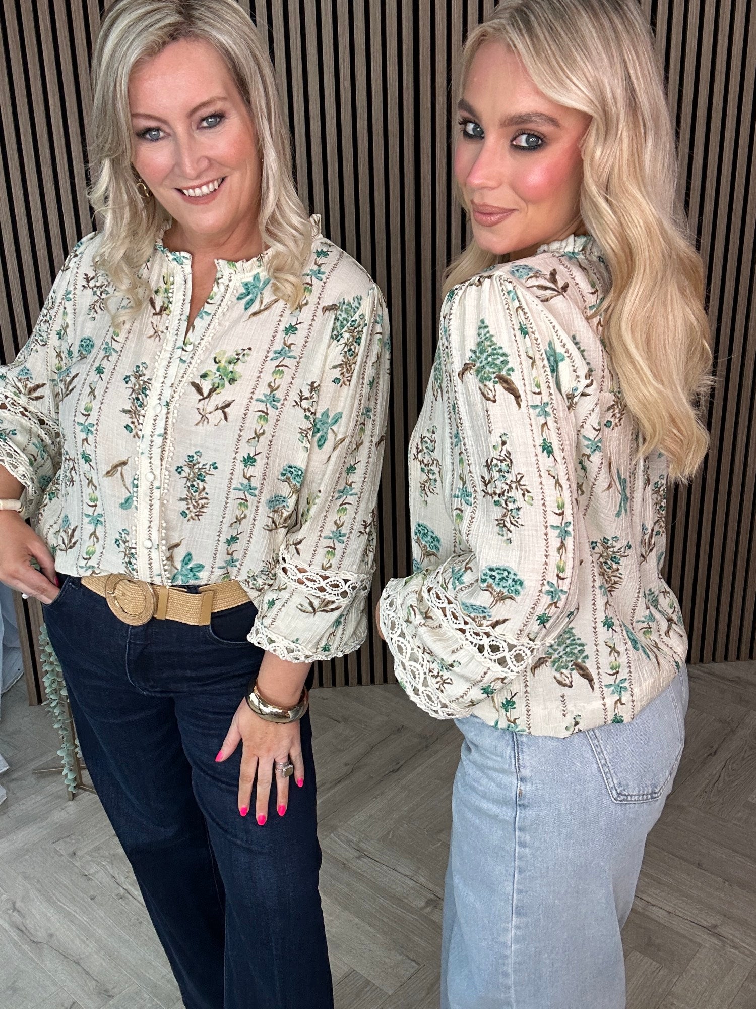 Effie Floral Blouse Green - Image 12