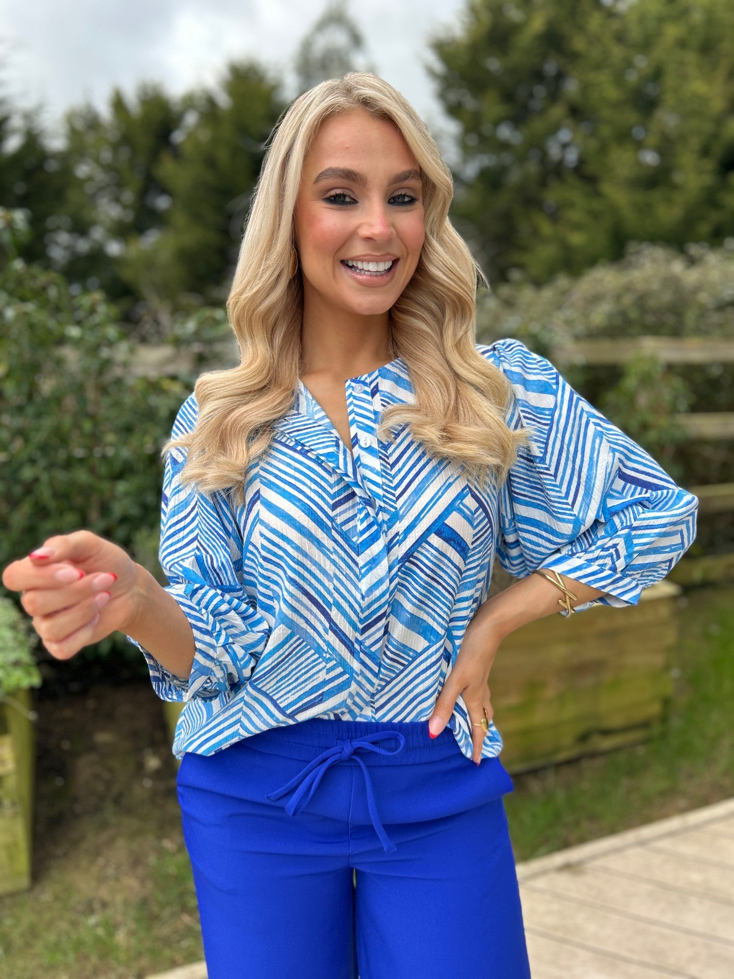 Alexis Top Blue - Image 4