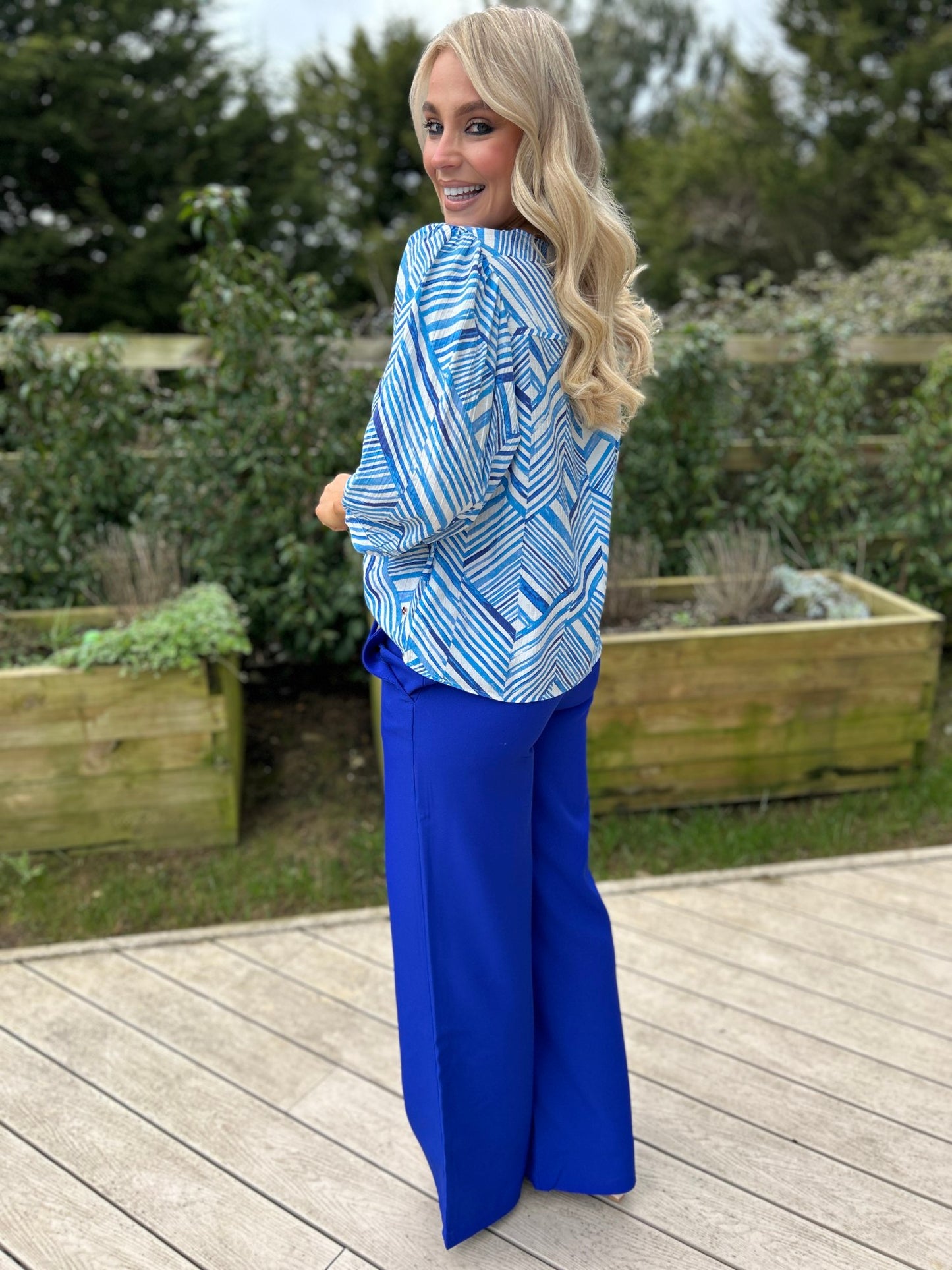 Alexis Top Blue - Image 2