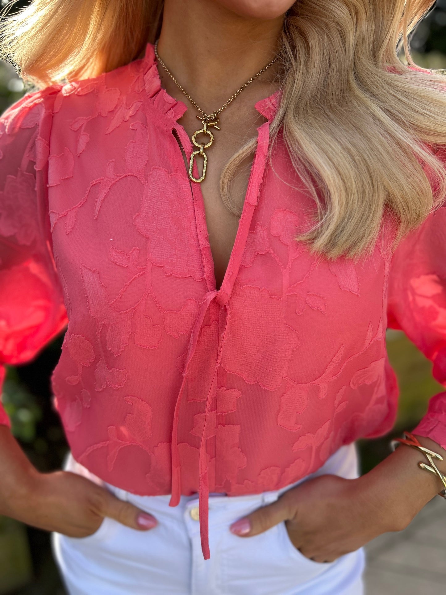 Primrose Top Coral - Image 5