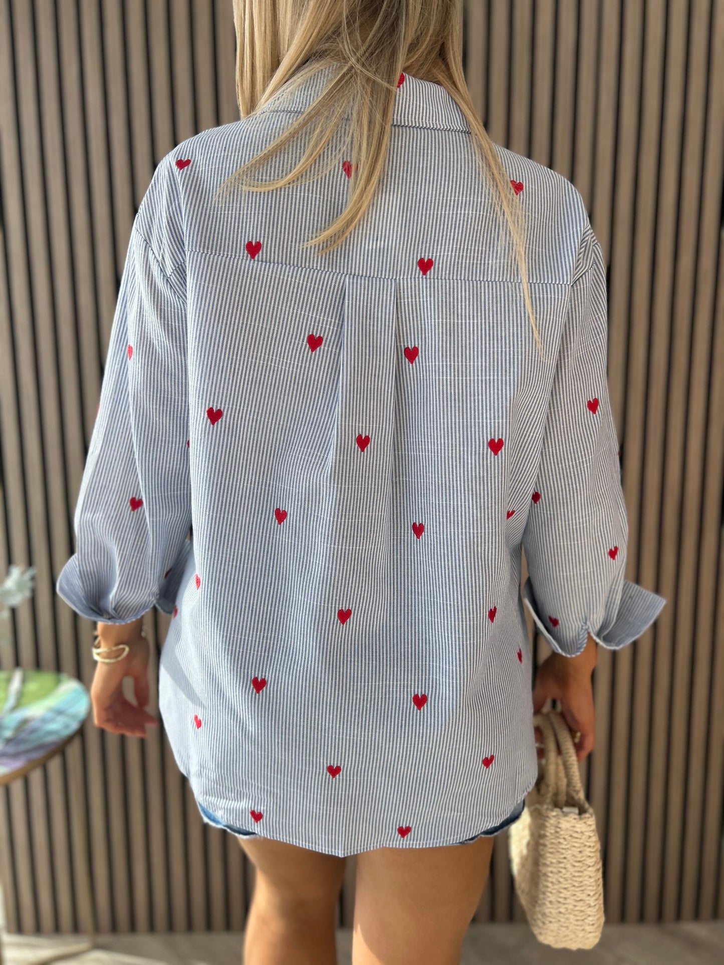 Eliza Heart Motif Shirt