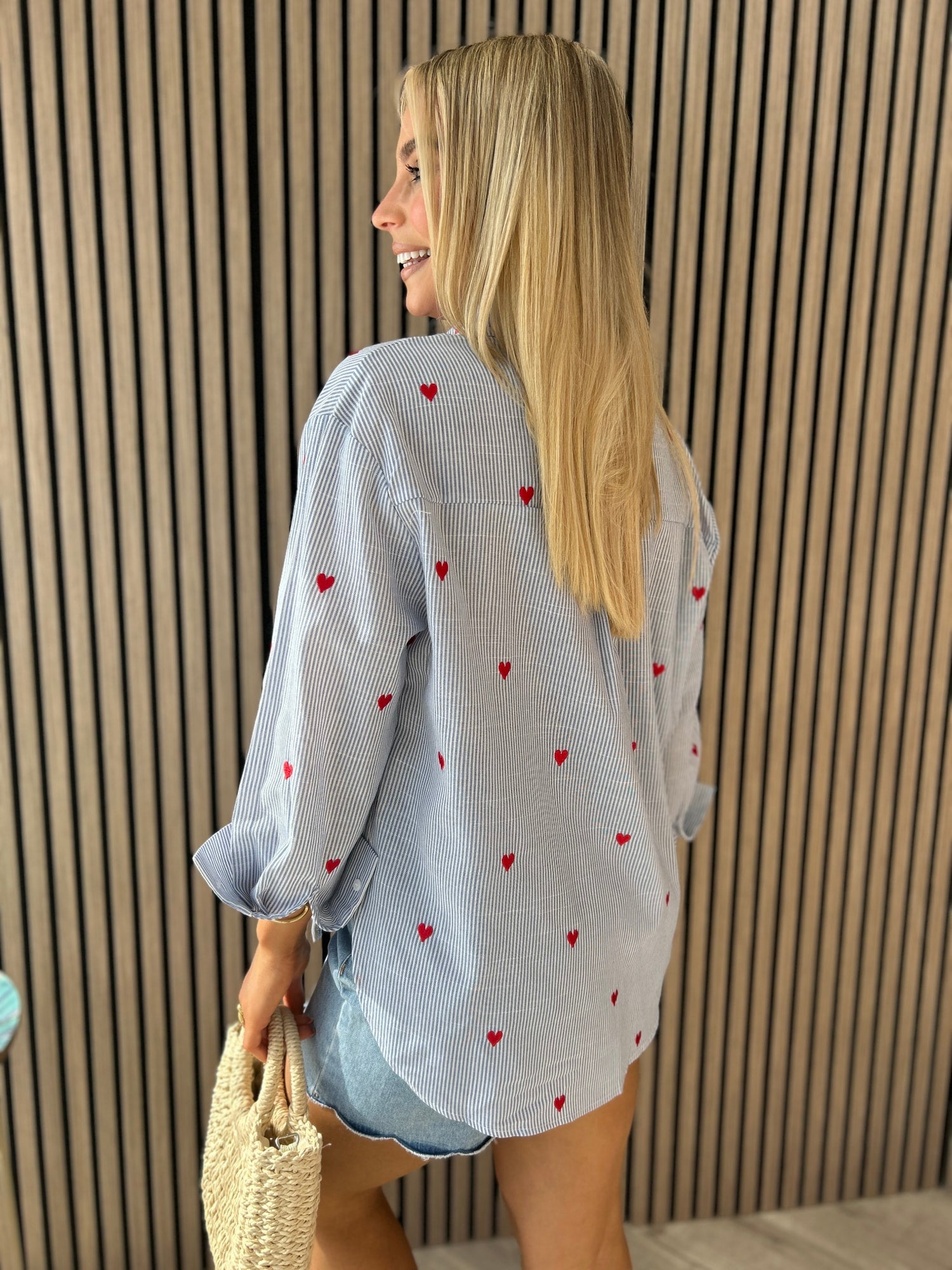 Eliza Heart Motif Shirt