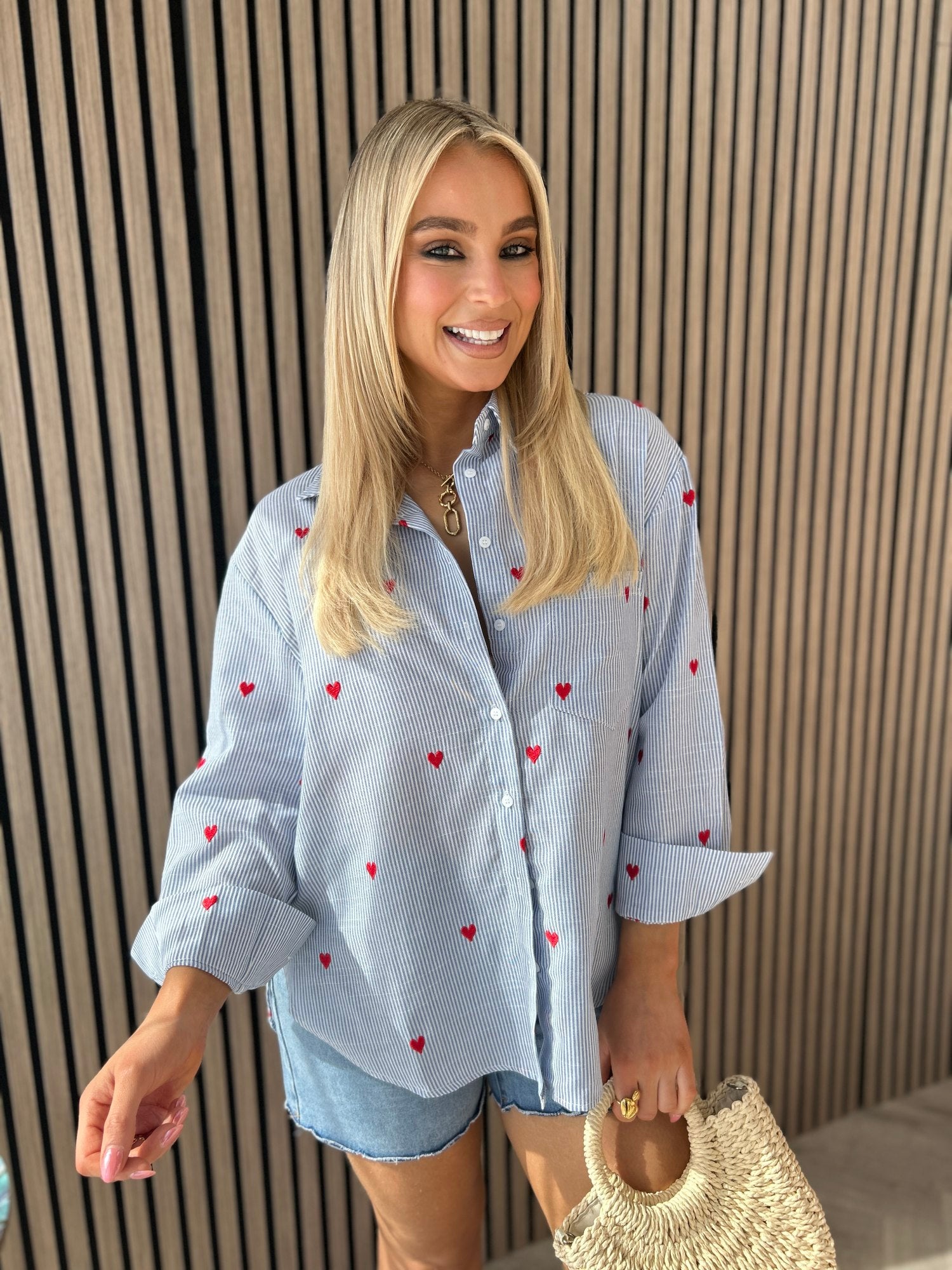 Eliza Heart Motif Shirt