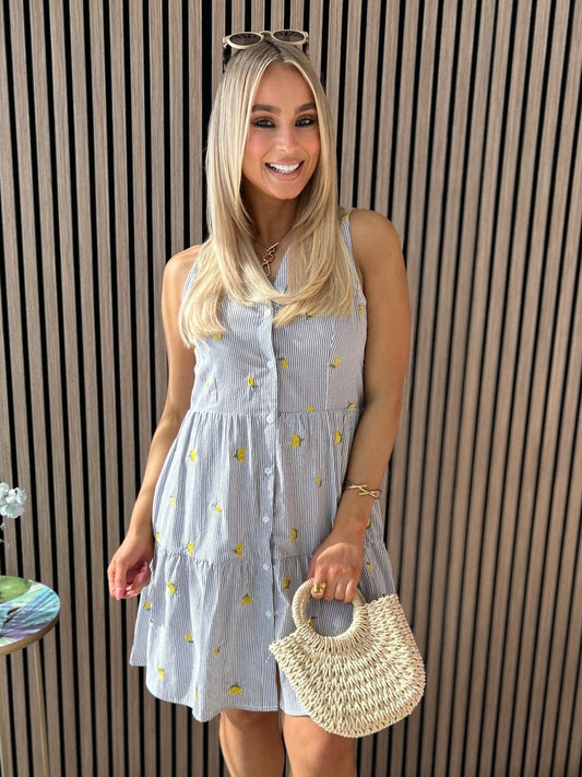 Bronte Blue Dress - Image unknown