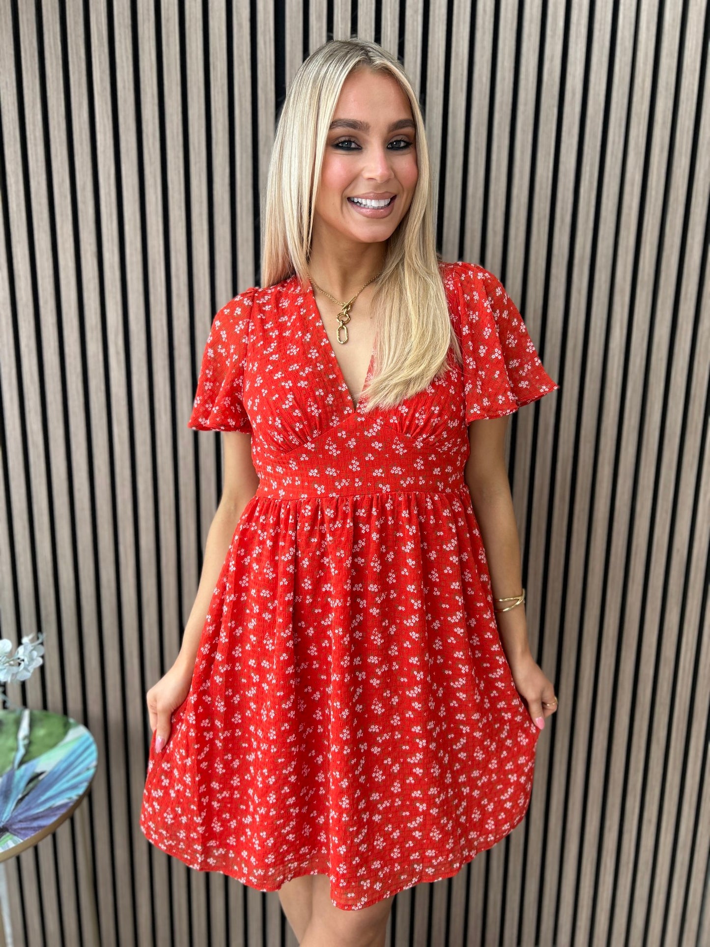 Leah Red Dress