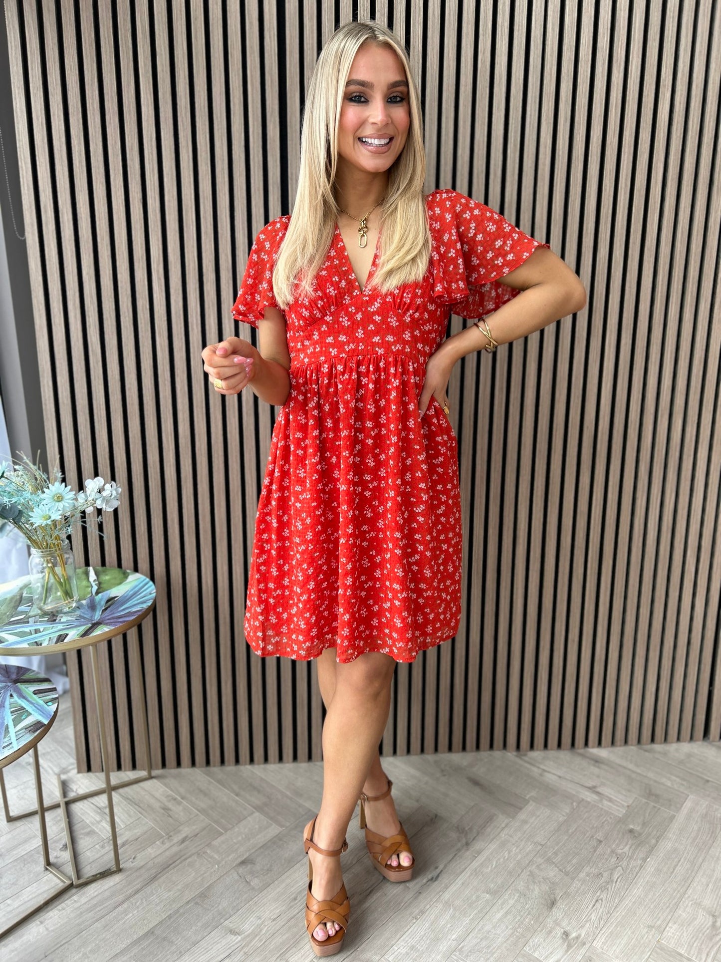 Leah Red Dress