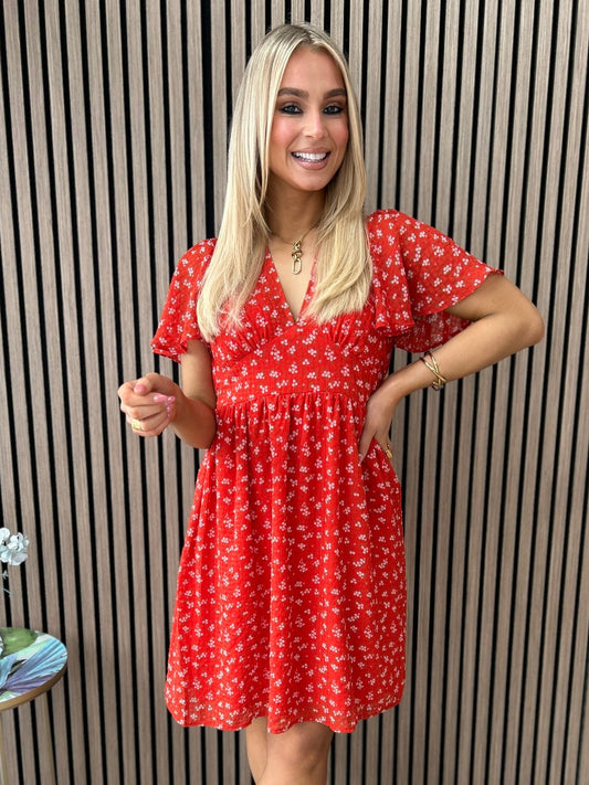 Leah Red Dress