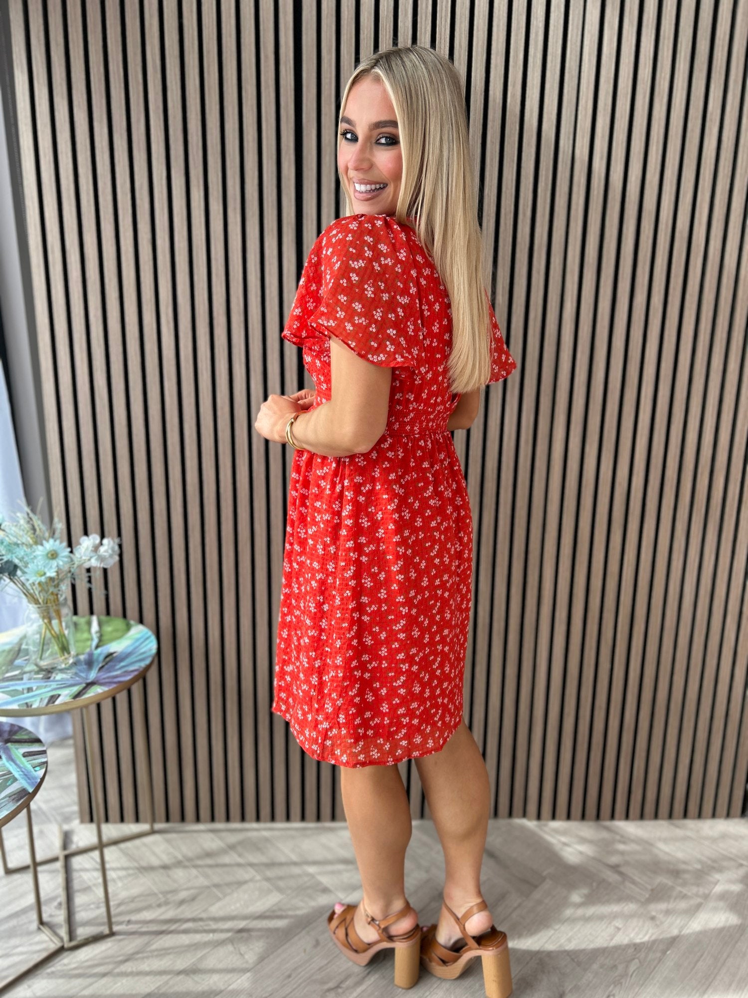 Leah Red Dress