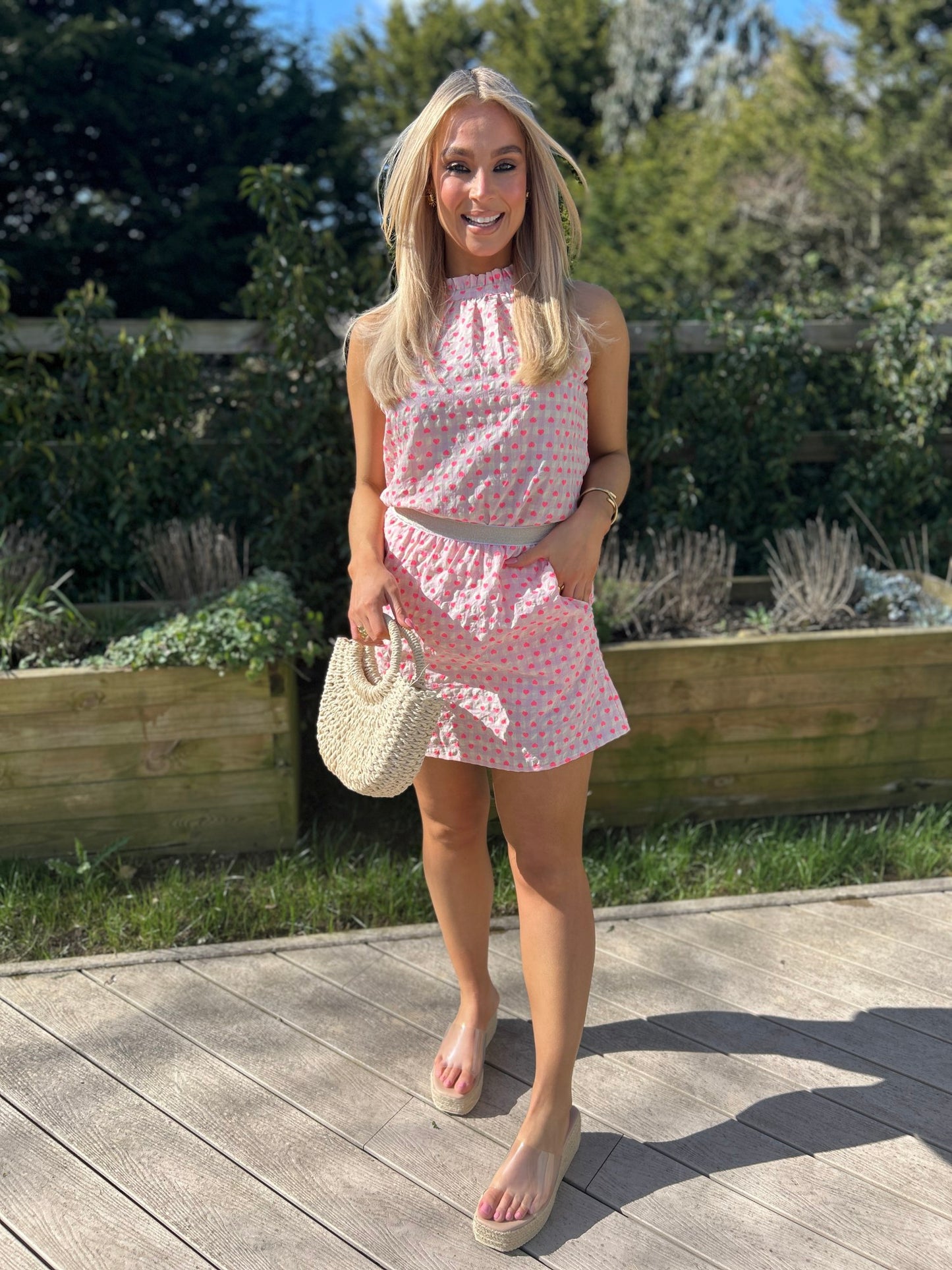 Juliet Heart Print Skirt - Image unknown