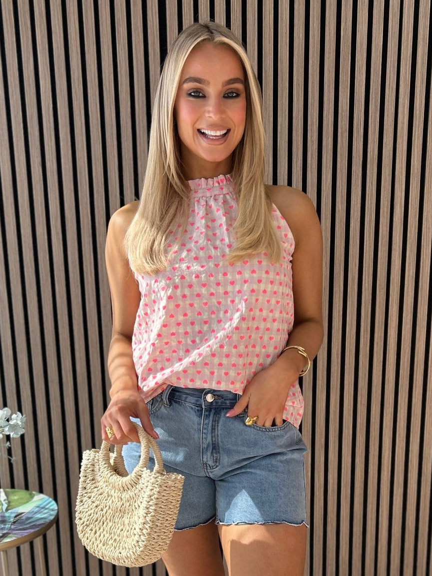 Juliet Heart Print Top - Image 7