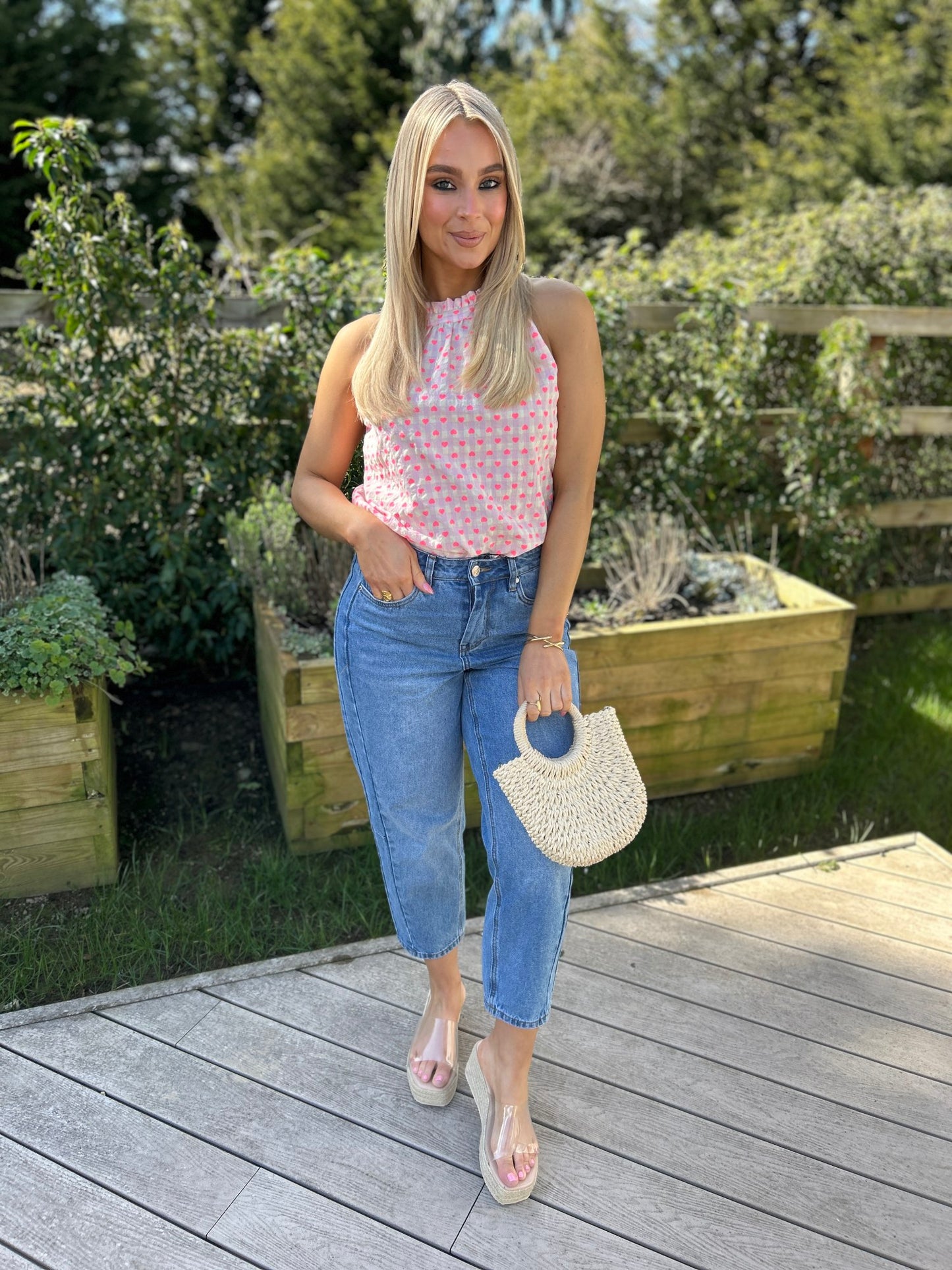 Juliet Heart Print Top - Image 12