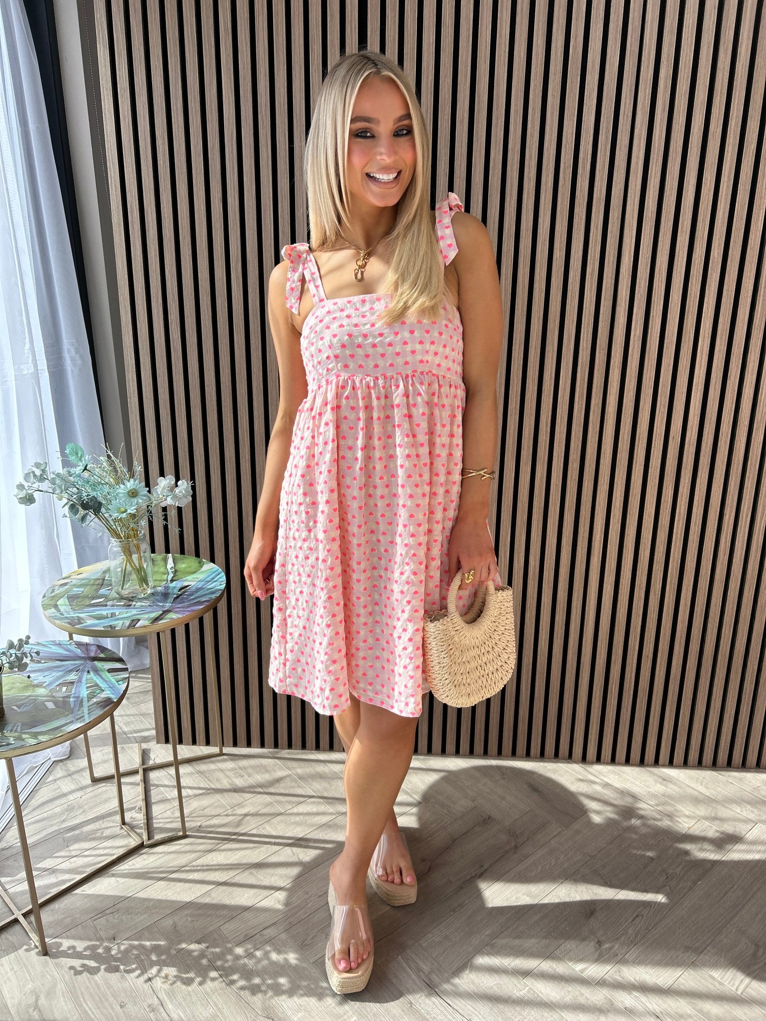 Juliet Heart Print Dress - Image 3