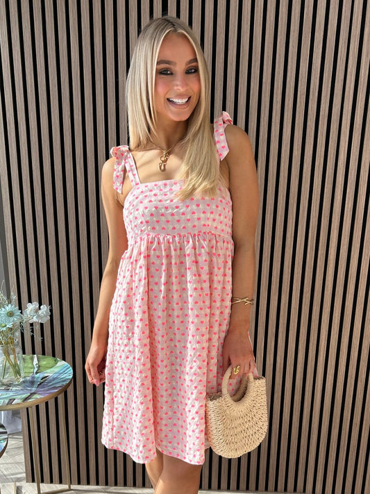 Juliet Heart Print Dress - Image 3