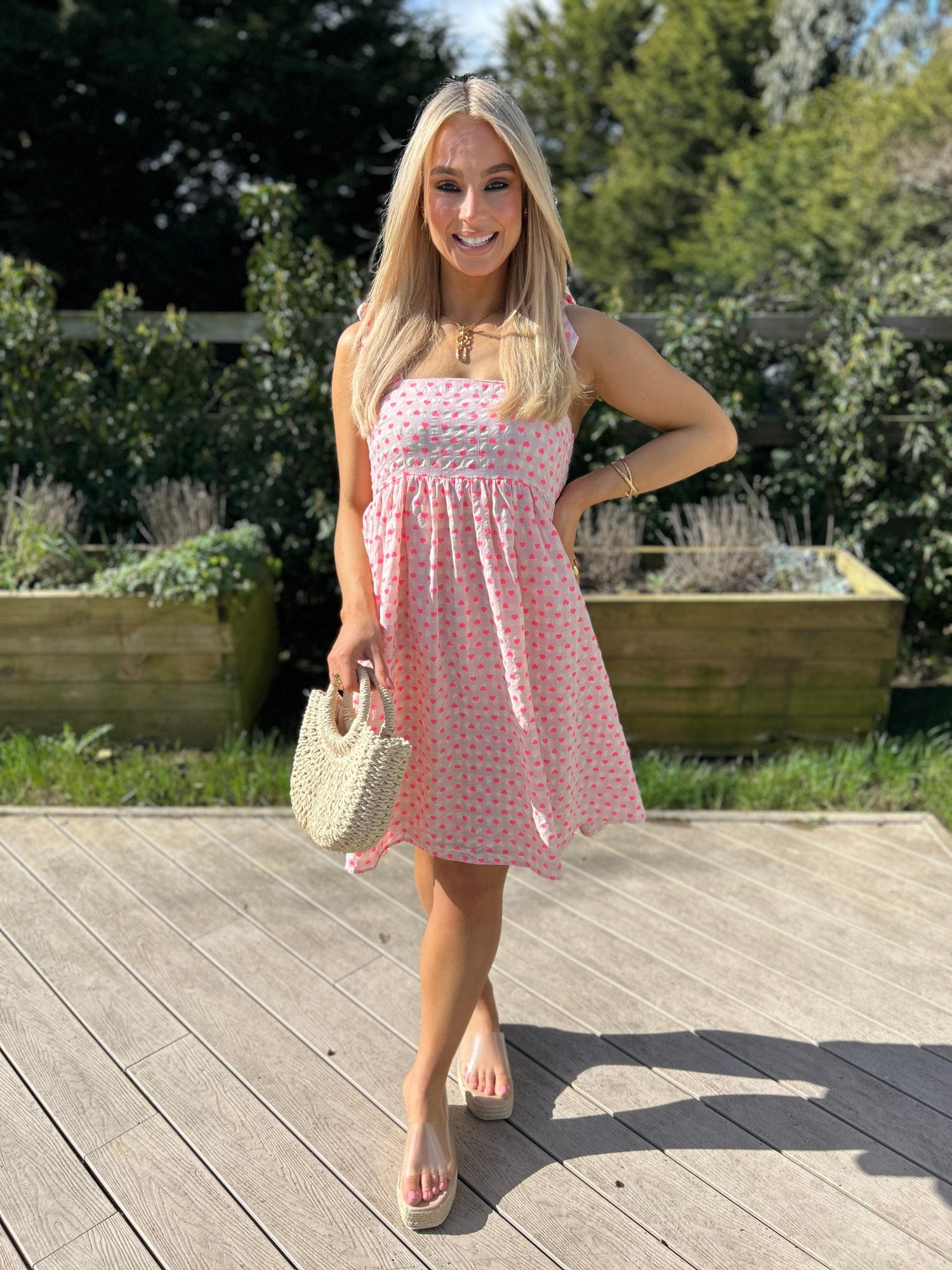 Juliet Heart Print Dress - Image 5