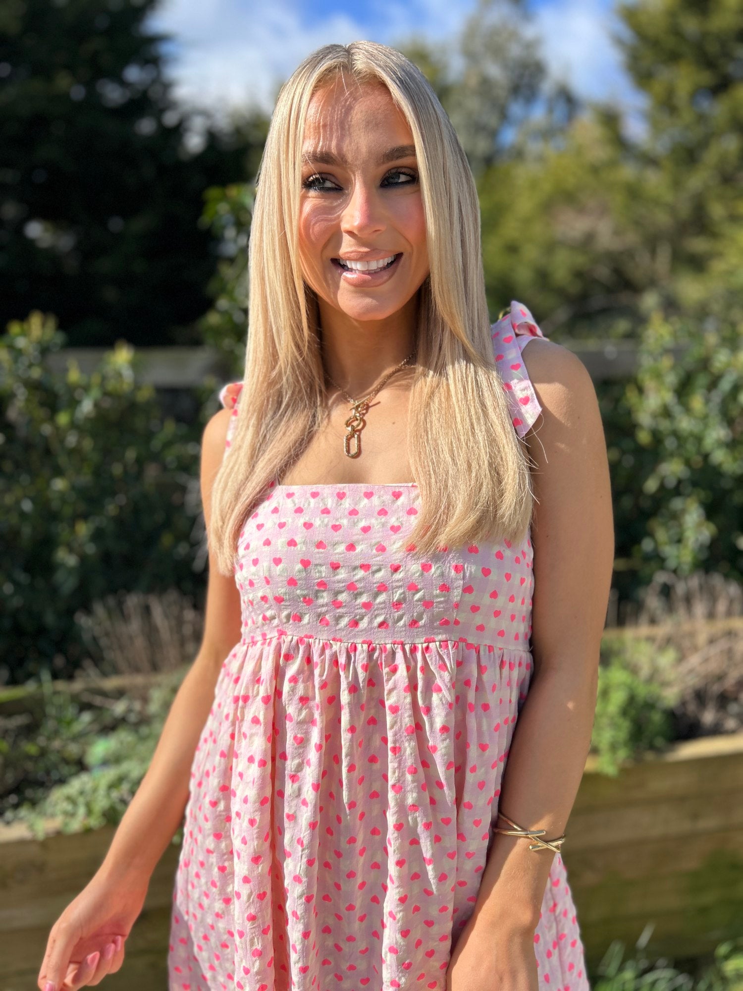 Juliet Heart Print Dress - Image 6