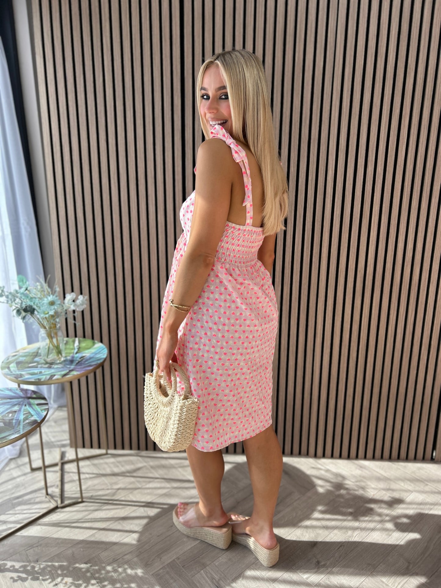 Juliet Heart Print Dress - Image 10