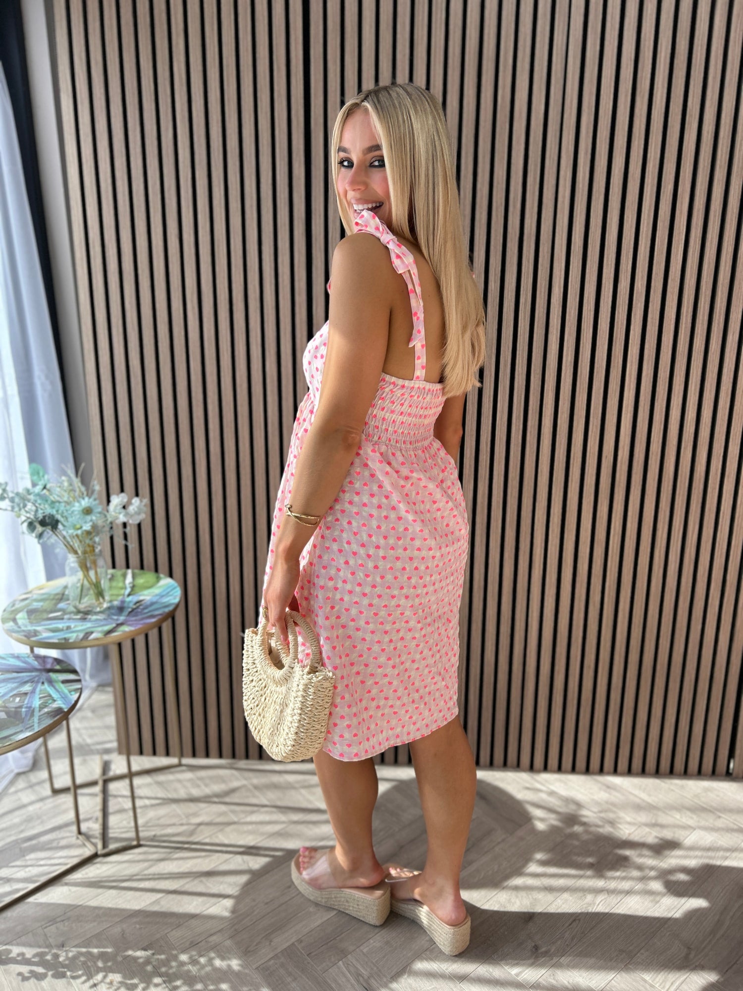 Juliet Heart Print Dress - Image 10