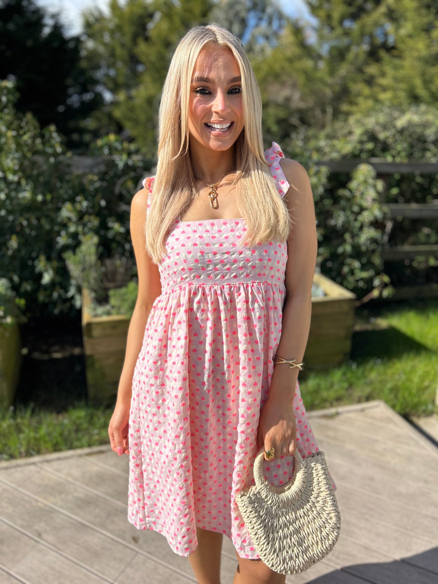 Juliet Heart Print Dress - Image 11