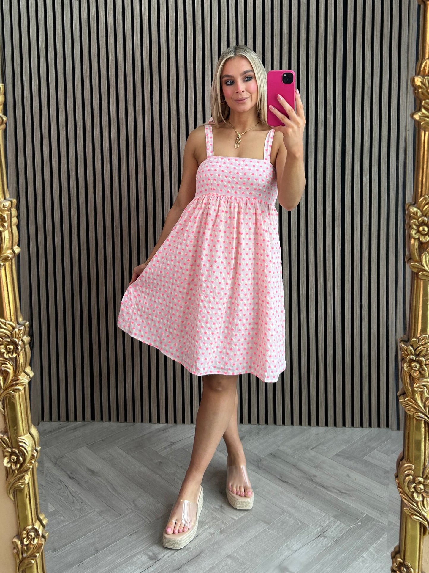 Juliet Heart Print Dress - Image 2