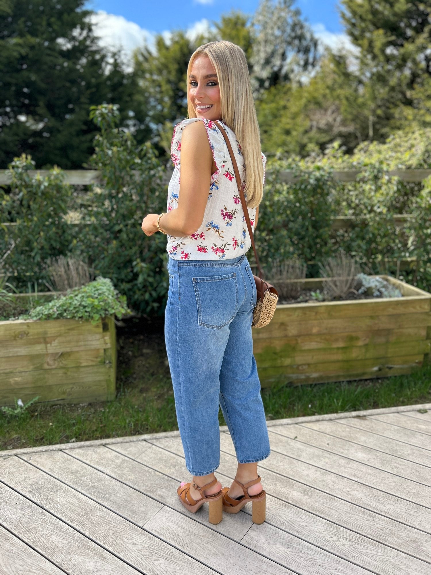 Eve Violet Floral Top - Image 1