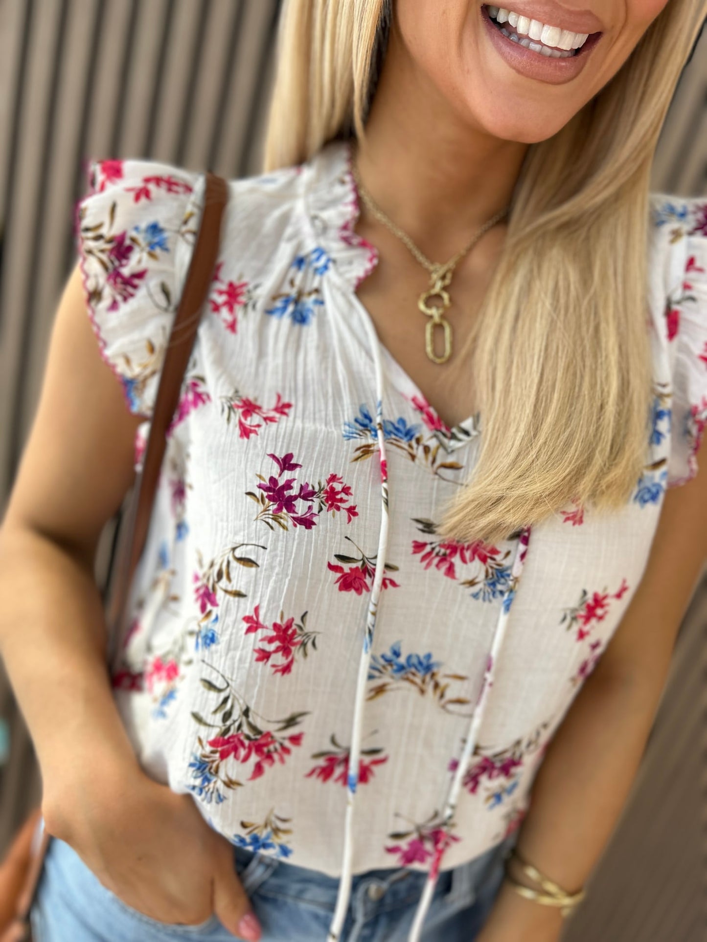 Eve Violet Floral Top - Image 7