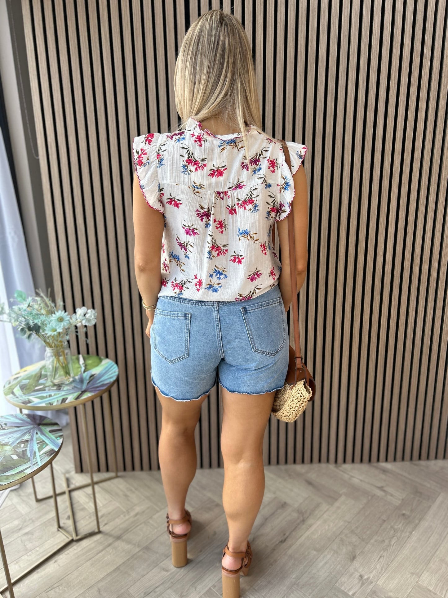 Eve Violet Floral Top - Image 10