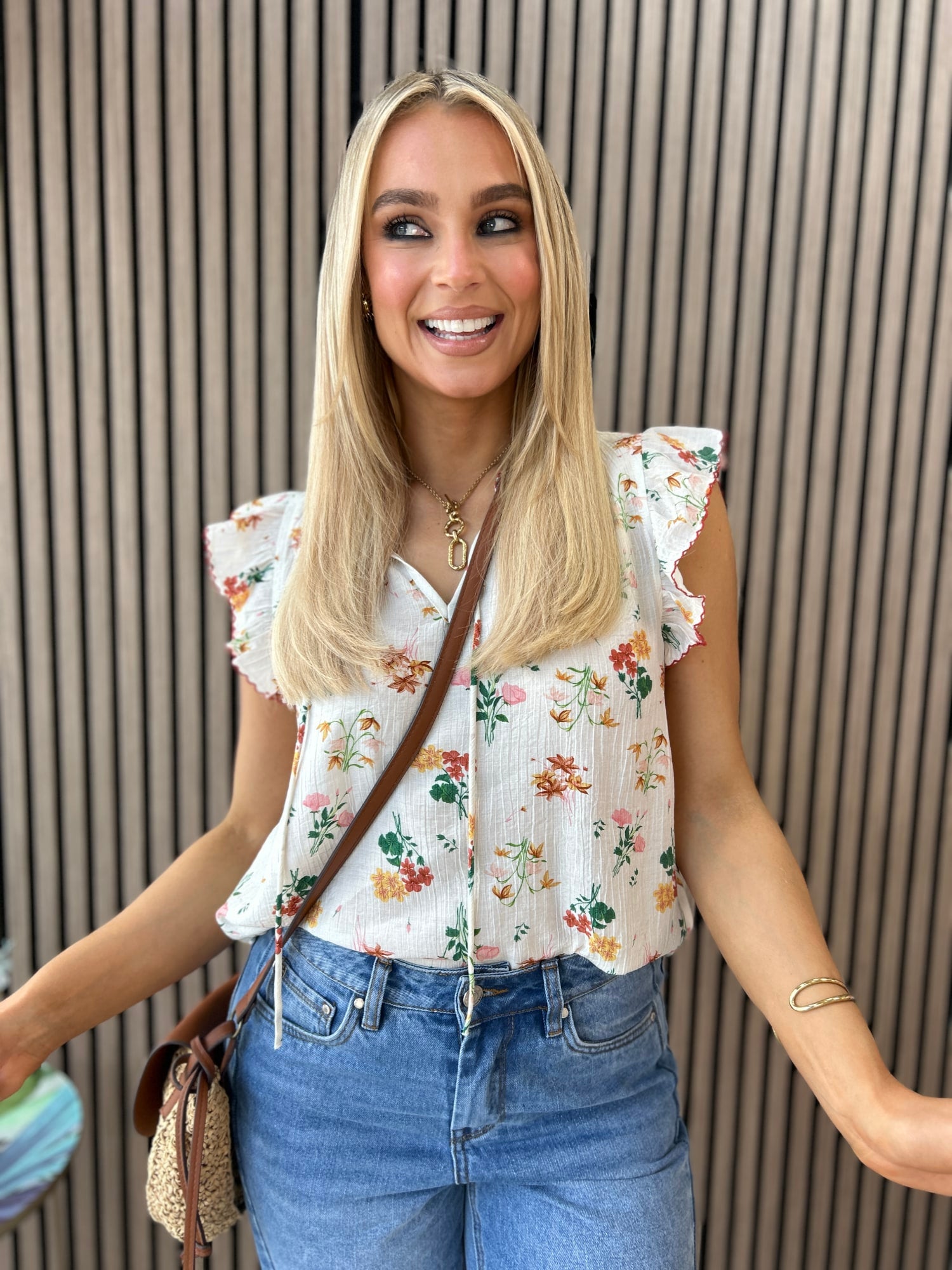 Eve Green Floral Top - Image 5