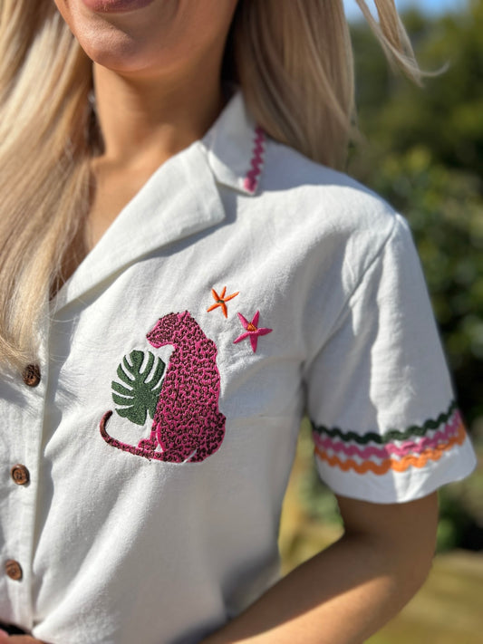 Michelle Leopard Shirt