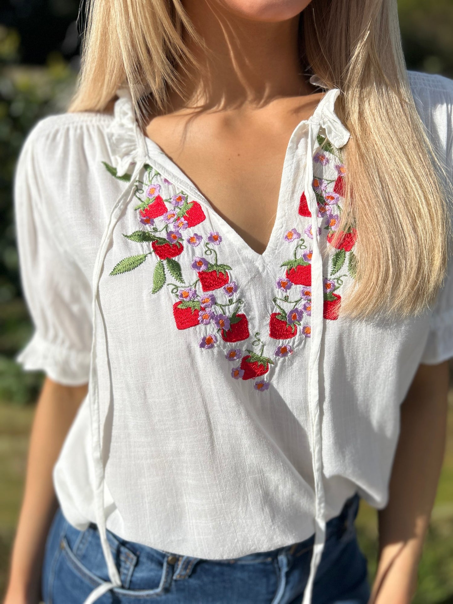 Angelique Strawberry Top - Image 1