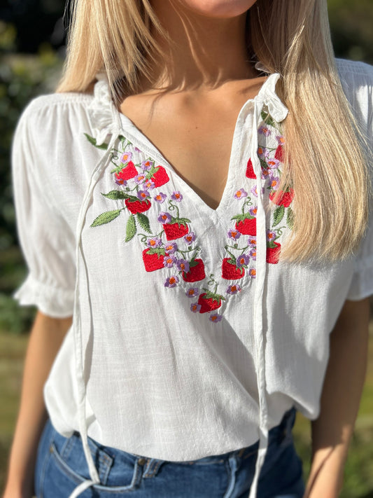 Angelique Strawberry Top - Image 1