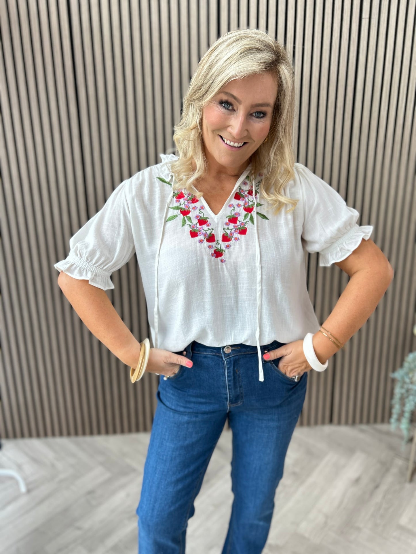 Angelique Strawberry Top - Image 2