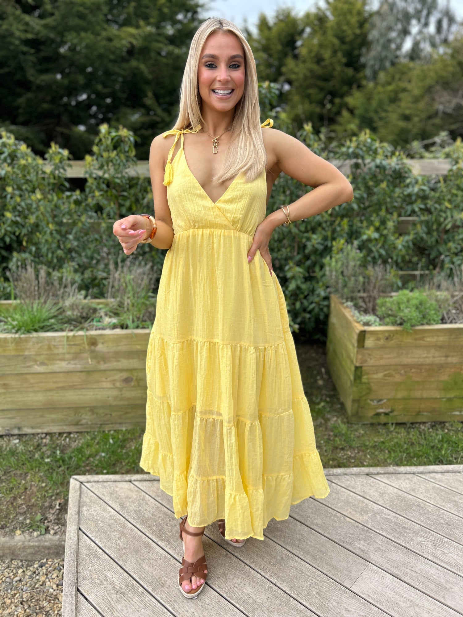 Mabel Yellow Sundress - Image 1