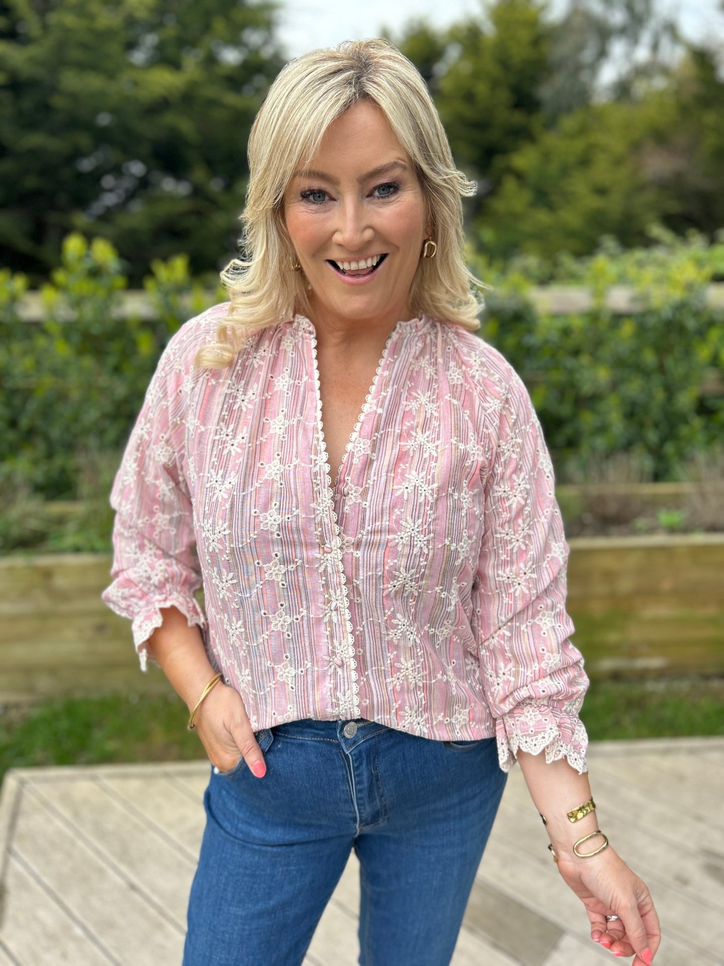 Meg Broderie Shirt - Image 9