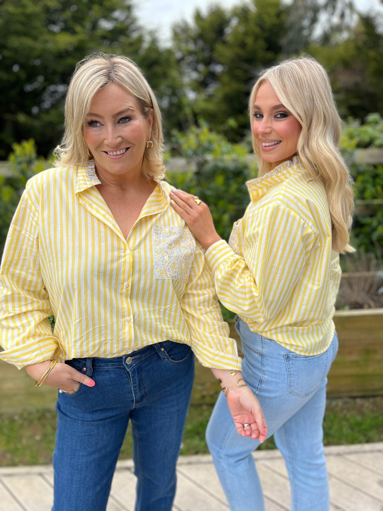Ivy Stripe Shirt Lemon - Image 3