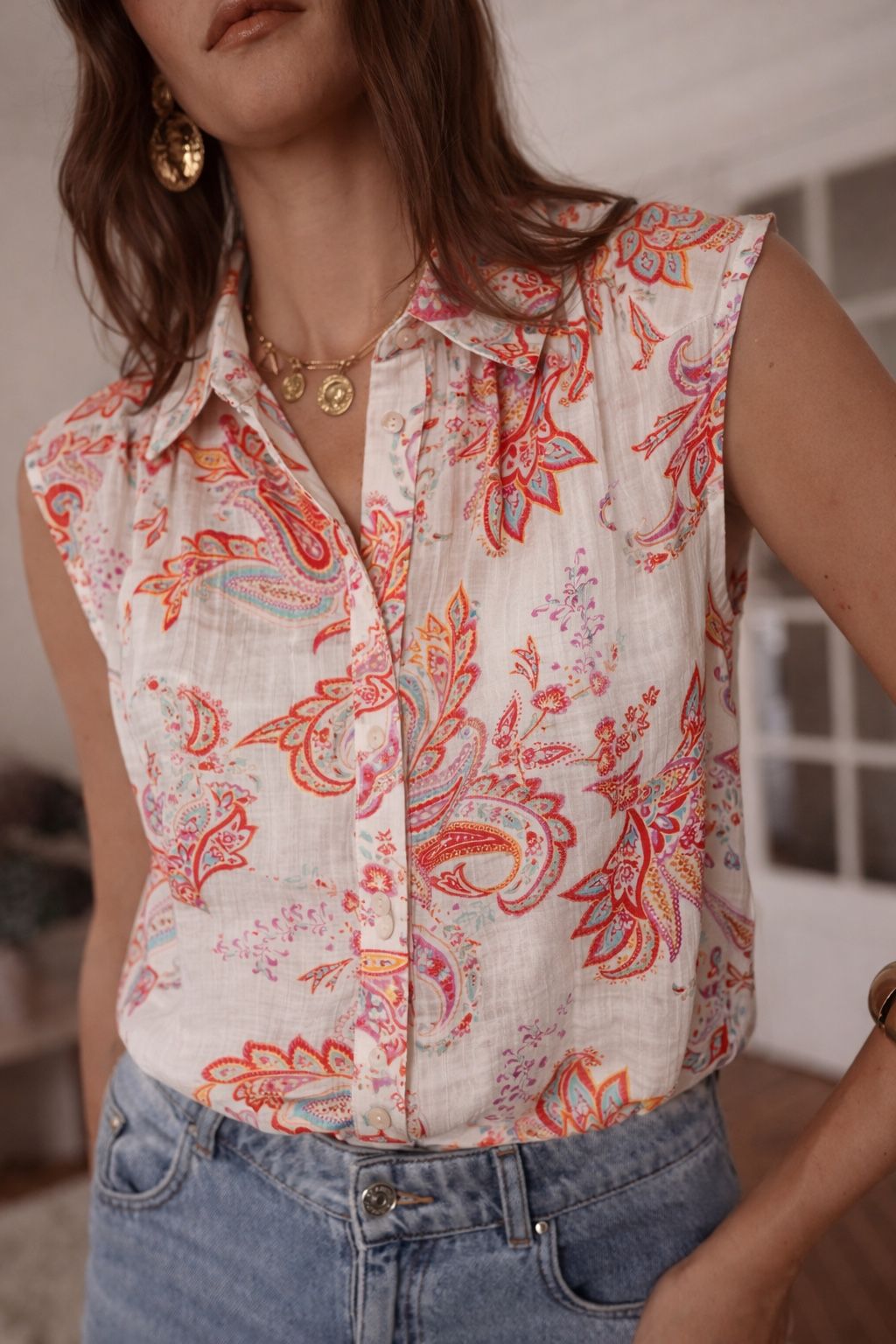 Iris Paisley Shirt - Image 2
