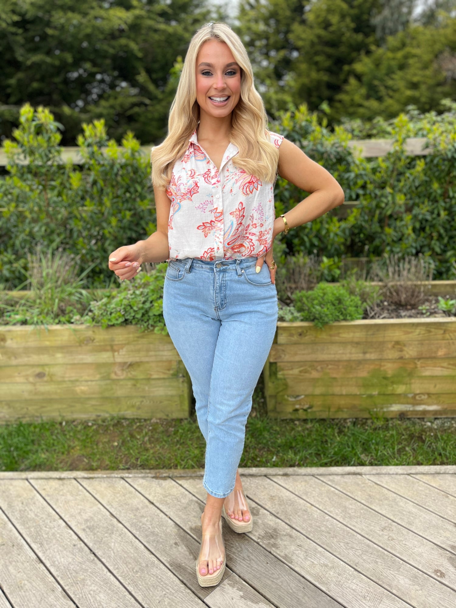 Iris Paisley Shirt - Image 1